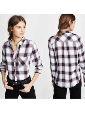 Rails Hunter Plaid Button-down Shirt Sz M
